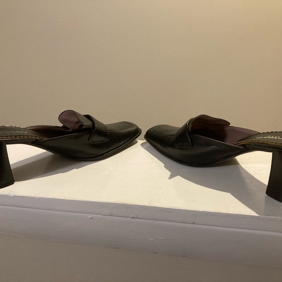 Liz Claiborne Flex Mule Genuine Leather Black With Buckle. Size 8.5 - Picture 4 of 7